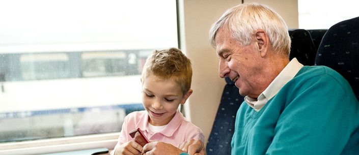 grandfather and grandchild