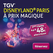 TGV - Disneyland® Paris à prix magique: 48 € aller-retour