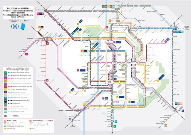 Carte offre sururbaine Bruxelles