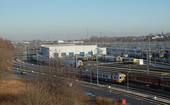 Vue d el'atelier de Schaerbeek