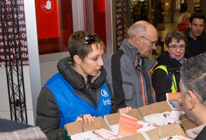 Stands d'info en gare